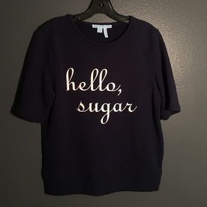 Hello, Sugar Draper James Short Sleeved Sweatshirt